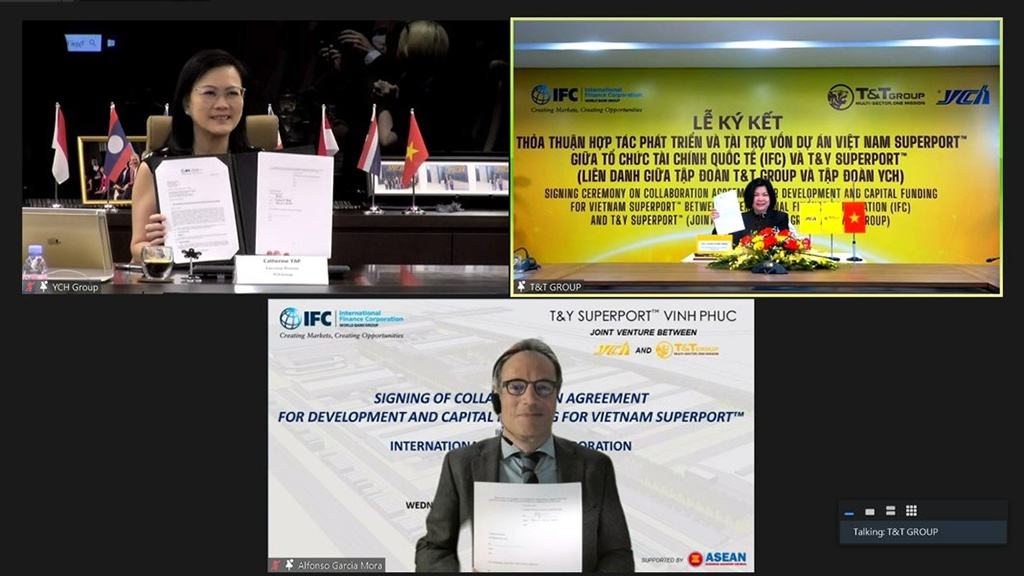Li&ecirc;n danh T&amp;T Group - YCH v&agrave; IFC k&yacute; kết Thỏa thuận hợp t&aacute;c ph&aacute;t triển dự &aacute;n để thu h&uacute;t t&agrave;i trợ vốn cho Trung t&acirc;m Logistics ICD Vĩnh Ph&uacute;c &nbsp;