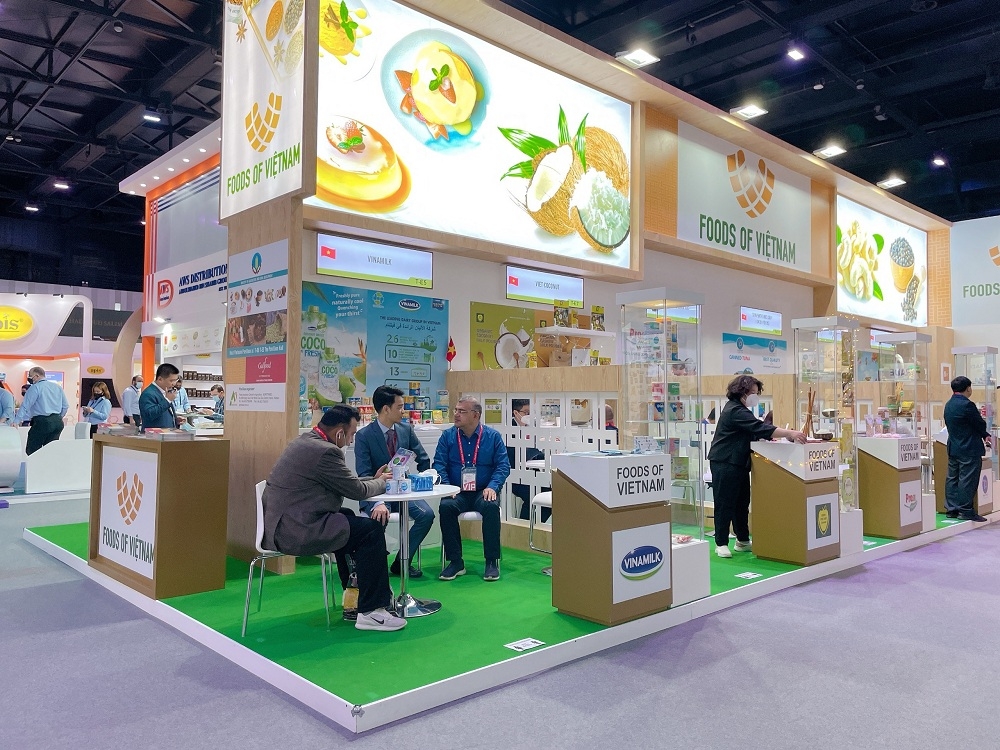 Vinamilk l&agrave; đại diện giới thiệu c&aacute;c sản phẩm sữa xuất khẩu tại Khu vực Foods of Vietnam. &nbsp;