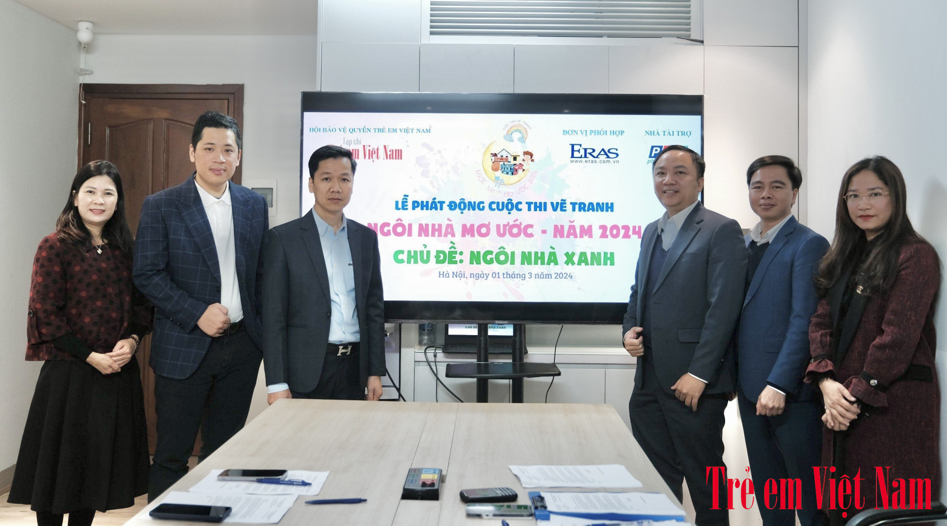 Ng&agrave;y 01/3, cuộc thi vẽ tranh &ldquo;Ng&ocirc;i nh&agrave; mơ ước&rdquo; năm 2024 với chủ đề &ldquo;Ng&ocirc;i nh&agrave; xanh&rdquo; ch&iacute;nh thức được ph&aacute;t động (Ảnh: Duy Cường).