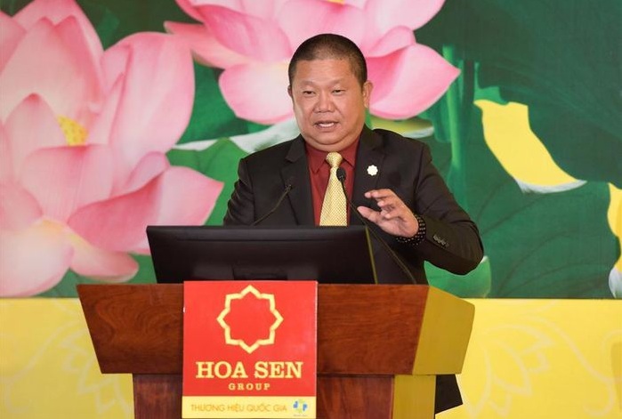 &Ocirc;ng L&ecirc; Phước Vũ- Chủ tịch Tập đo&agrave;n Hoa Sen. Ảnh: HSG
