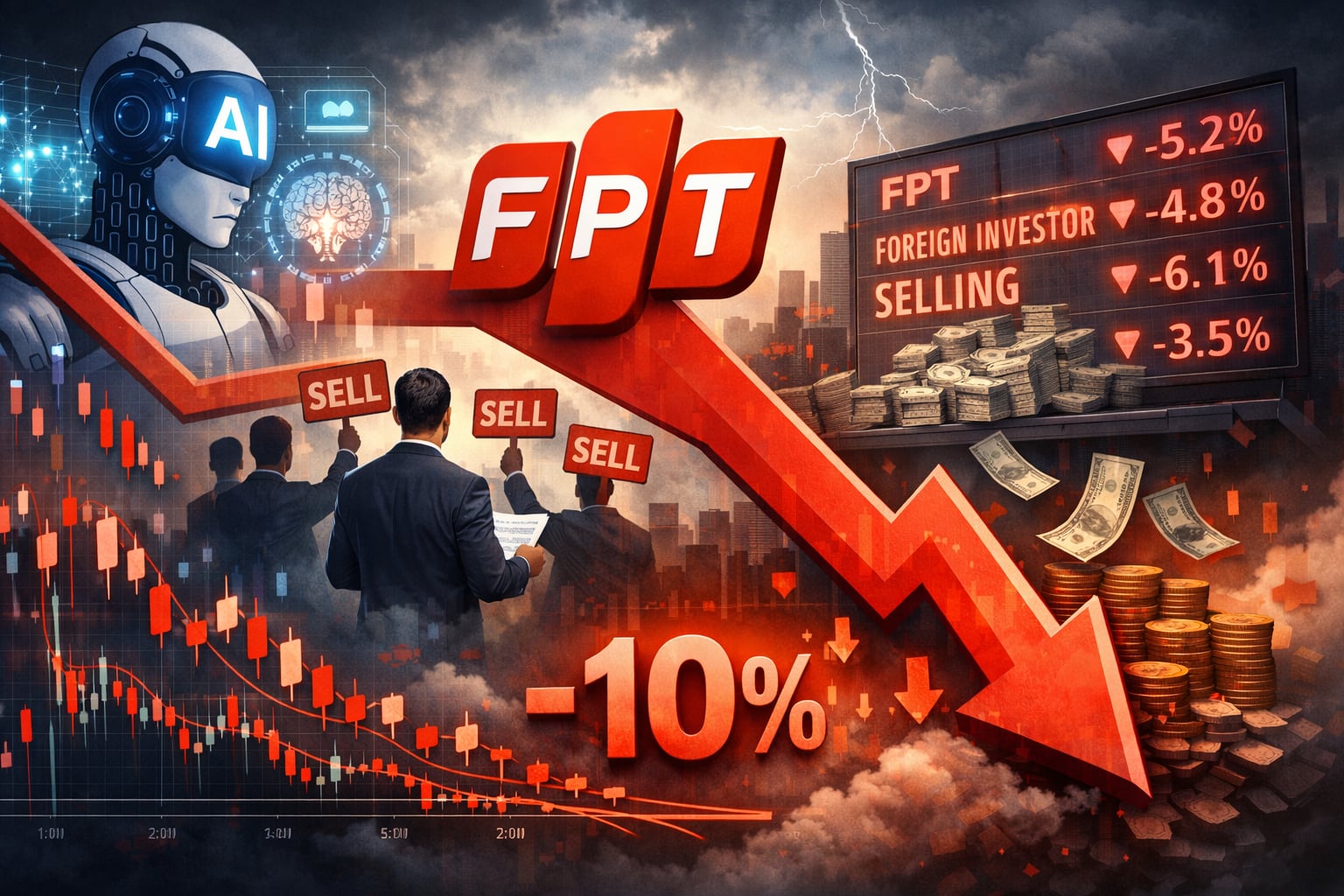 Hai năm trở lại đ&acirc;y, cứ v&agrave;o đầu năm, cổ phiếu FPT lại chứng kiến một diễn biến kh&ocirc;ng mấy t&iacute;ch cực: th&ocirc;ng tin mới về AI xuất hiện, khối ngoại gia tăng b&aacute;n r&ograve;ng v&agrave; thị gi&aacute; điều chỉnh.