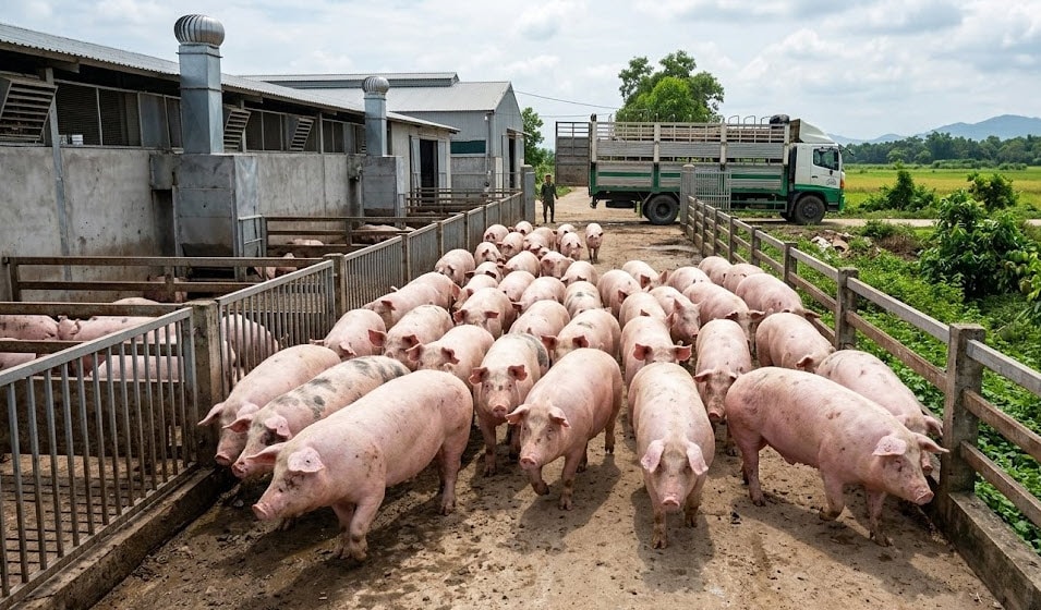 Giá heo hơi hôm nay 4/3: Chênh lệch 5.000 đồng/kg giữa các miền - Ảnh 1