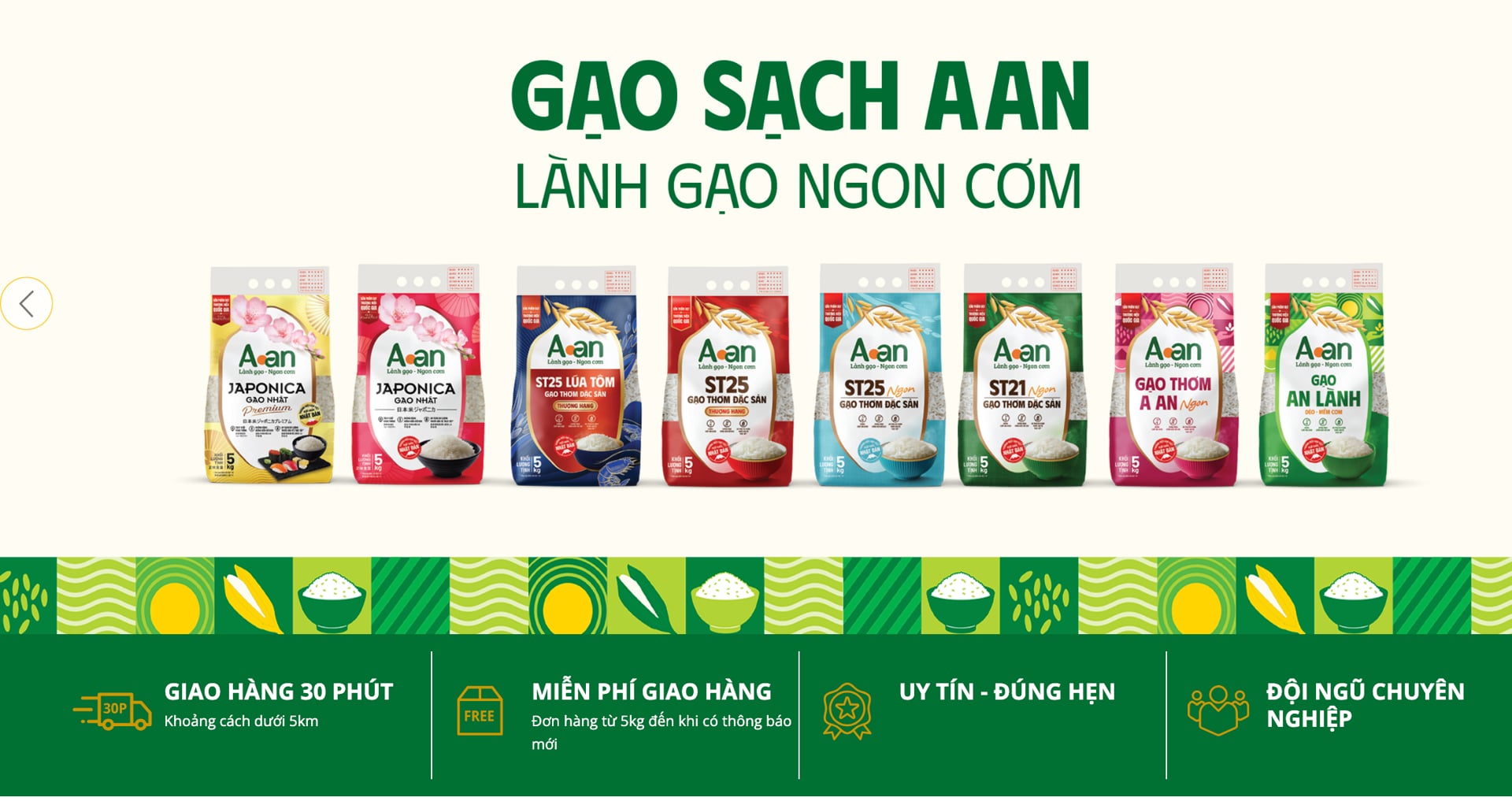 C&aacute;c sản phẩm của&nbsp;Lương thực A An