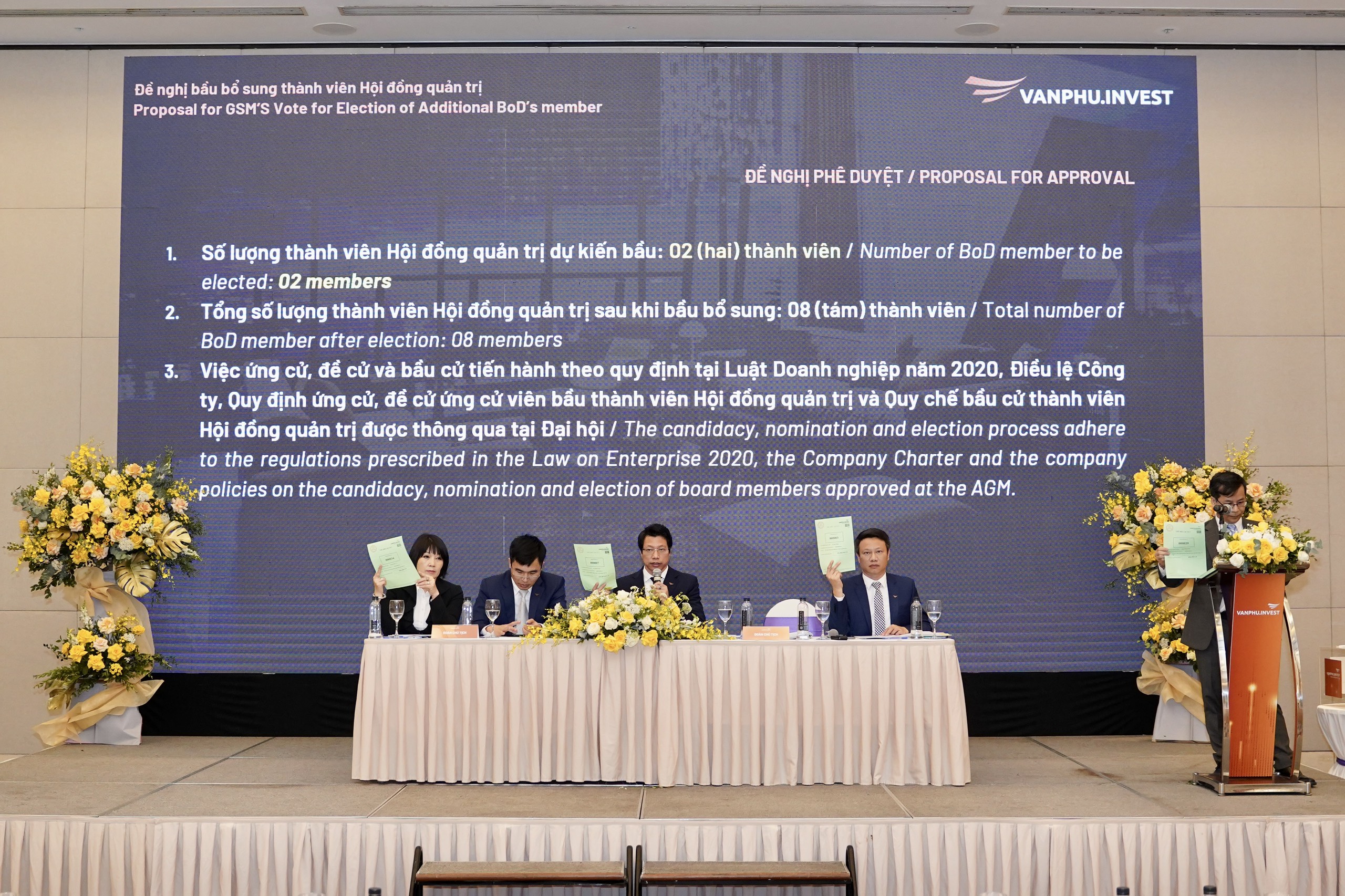 Đại hội bầu bổ sung nh&acirc;n sự Th&agrave;nh vi&ecirc;n HĐQT C&ocirc;ng ty &nbsp;