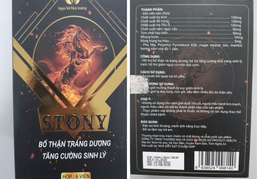 C&ocirc;ng ty TNHH sản xuất - Y dược phẩm Vĩnh Điển sử dụng chất cấm v&agrave;o sản phẩm.