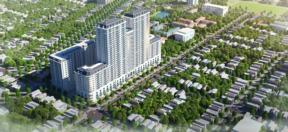 Phối cảnh dự &aacute;n BIDHomes Eden Garden của BID Group tại tỉnh Th&aacute;i B&igrave;nh.