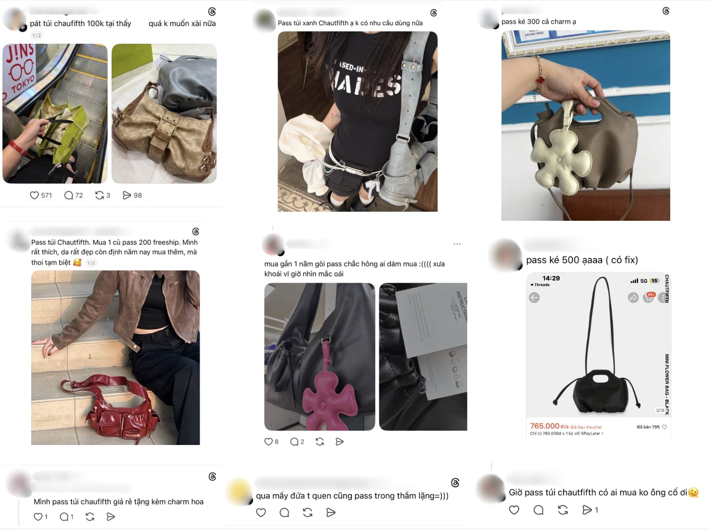 L&agrave;n s&oacute;ng "pass" t&uacute;i - tẩy chay Chaufifth lan rộng tr&ecirc;n mạng x&atilde; hội.