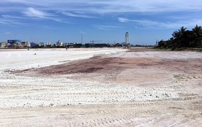 Dự &aacute;n Khu đ&ocirc; thị Nam Cầu D&agrave;i tại phường Ph&uacute; Hải, do C&ocirc;ng ty TNHH Sơn Hải Riverside thu&ecirc; đất.