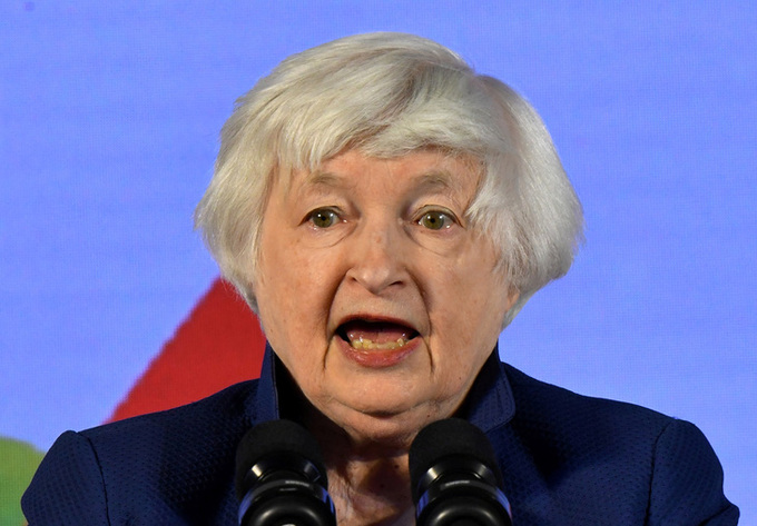 Bộ trưởng T&agrave;i ch&iacute;nh Mỹ Janet Yellen - Ảnh: REUTERS.