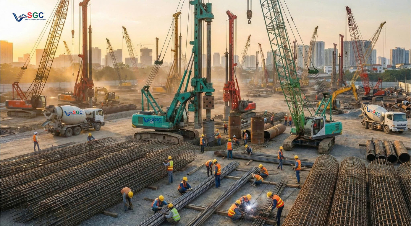 SGC đang tuyển dụng 25.000 nh&acirc;n sự cho 2 tuyến đường sắt tốc độ cao H&agrave; Nội &ndash; Quảng Ninh, Bến Th&agrave;nh &ndash; Cần Giờ v&agrave; c&aacute;c hạng mục nền m&oacute;ng, cọc khoan nhồi quy m&ocirc; kh&aacute;c của Vingroup (Ảnh minh họa)