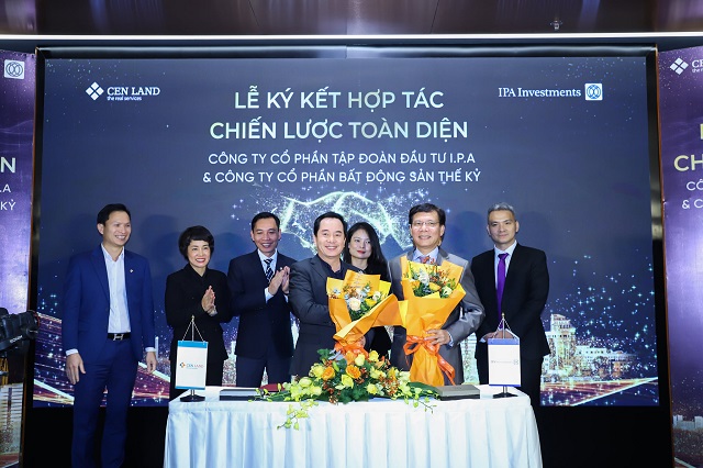 Ng&agrave;y 09/12/2021, Cen Land v&agrave; CTCP Tập đo&agrave;n Đầu tư I.P.A ch&iacute;nh thức k&yacute; kết hợp t&aacute;c chiến lược to&agrave;n diện, ghi dấu mối quan hệ bền vững, hợp t&aacute;c giữa 2 b&ecirc;n. &nbsp;