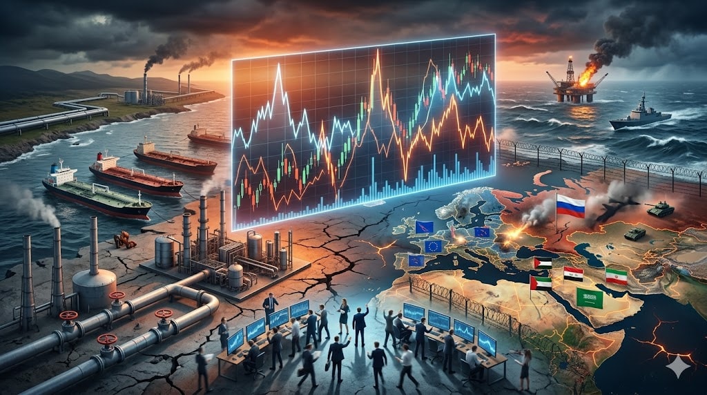 Thị trường năng lượng to&agrave;n cầu đang biến động mạnh khi nguồn cung thắt chặt v&agrave; rủi ro địa ch&iacute;nh trị gia tăng - Ảnh minh họa