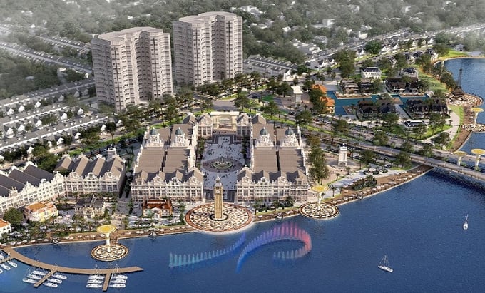 Phối cảnh KĐT sinh th&aacute;i Bắc Đầm Vạc. (Ảnh: S&ocirc;ng Hồng Thủ Đ&ocirc;).