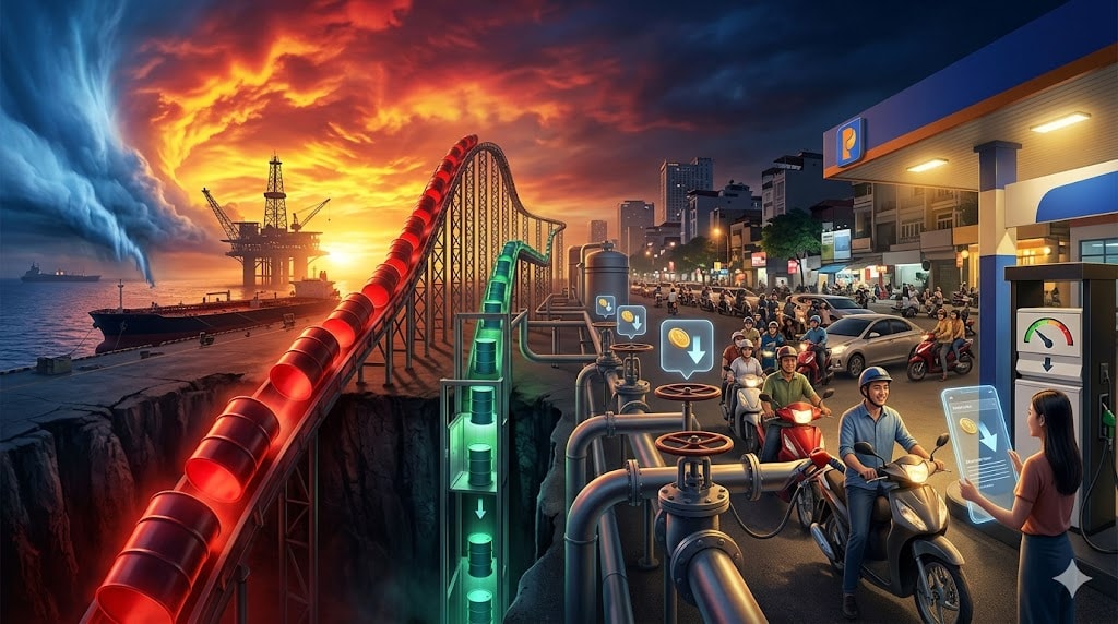 Gi&aacute; xăng dầu thế giới giảm mạnh trong s&aacute;ng 24/3/2026 - Ảnh minh họa