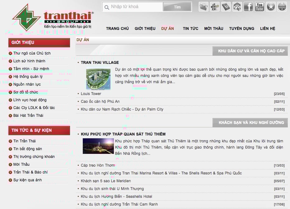 C&ocirc;ng ty Trần Th&aacute;i được th&agrave;nh lập ng&agrave;y 10/09/2001, trong giai đoạn sơ khai của thị trường bất động sản Việt Nam.