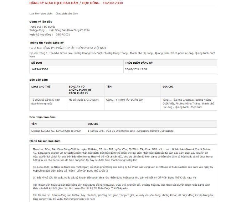 Nguồn: CỤC ĐĂNG K&Yacute; QUỐC GIA GIAO DỊCH BẢO ĐẢM - BỘ TƯ PH&Aacute;P