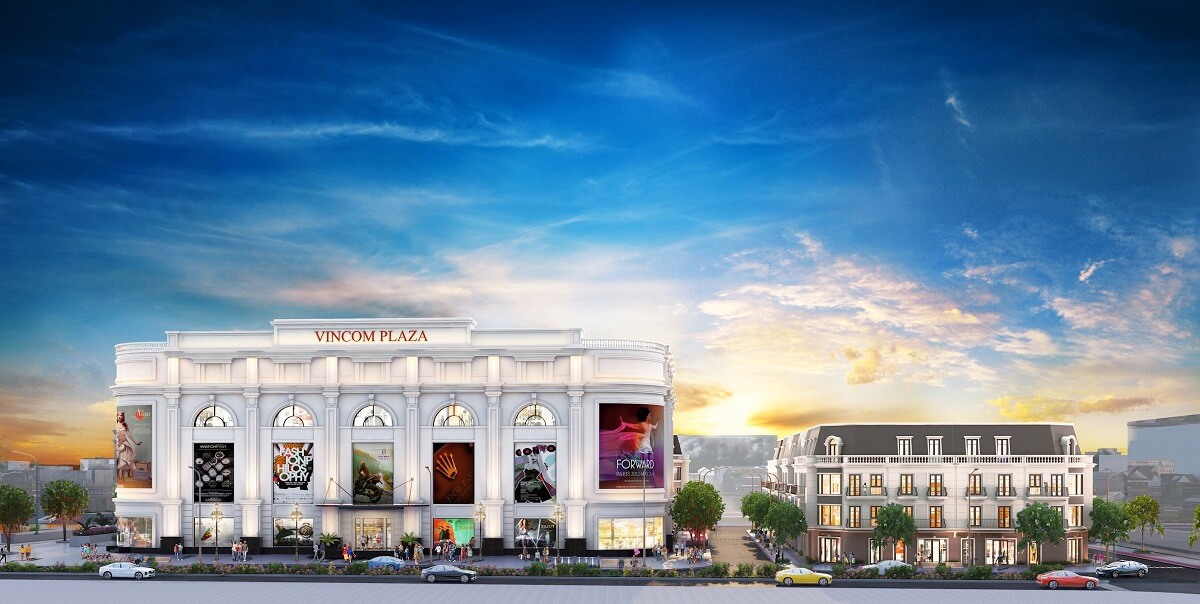 Trung t&acirc;m thương mại Vincom Plaza l&agrave; lợi thế độc t&ocirc;n của c&aacute;c dự &aacute;n Vincom Shophouse.