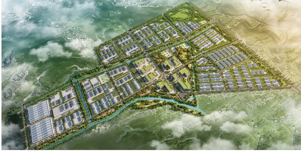 Ảnh phối cảnh Khu c&ocirc;ng nghiệp V&agrave;m Cống