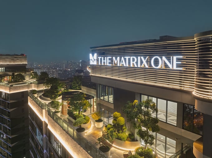 Kh&ocirc;ng gian xanh tại tầng 43 The Matrix One.