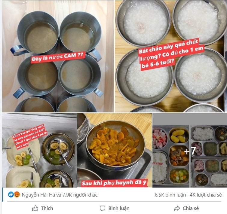 Phụ huynh b&agrave;y tỏ bức x&uacute;c về trường Mầm non Amis (American Montessori International School) - H&agrave; Nội tr&ecirc;n trang c&aacute; nh&acirc;n (Ảnh: Chụp m&agrave;n h&igrave;nh).