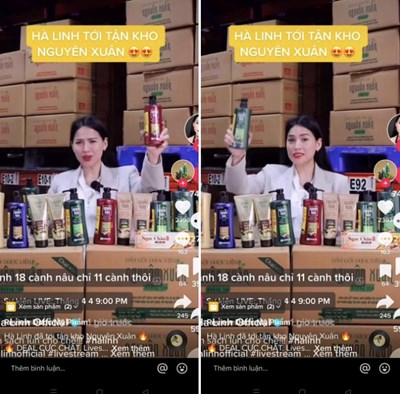 Dược phẩm Hoa Linh nhận phải l&agrave;n s&oacute;ng phản đối dữ dội từ cư d&acirc;n mạng sau buổi&nbsp;livestream. (Ảnh chụp m&agrave;n h&igrave;nh)