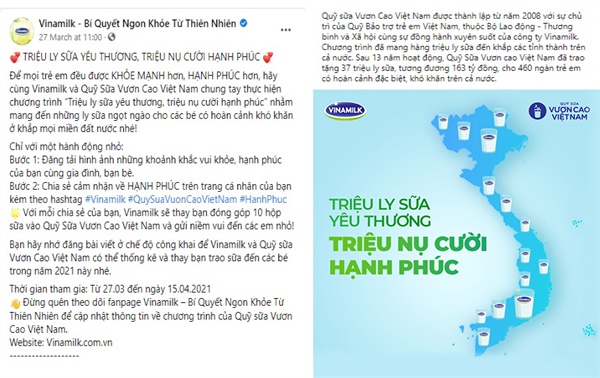 Nh&#226;n dịp kỷ niệm 45 năm th&#224;nh lập, Vinamilk v&#224; Quỹ sữa Vươn Cao Việt Nam khởi động h&#224;nh tr&#236;nh 2021 với chiến dịch &#253; nghĩa “Triệu ly sữa y&#234;u thương, triệu nụ cười hạnh ph&#250;c” - Ảnh 1