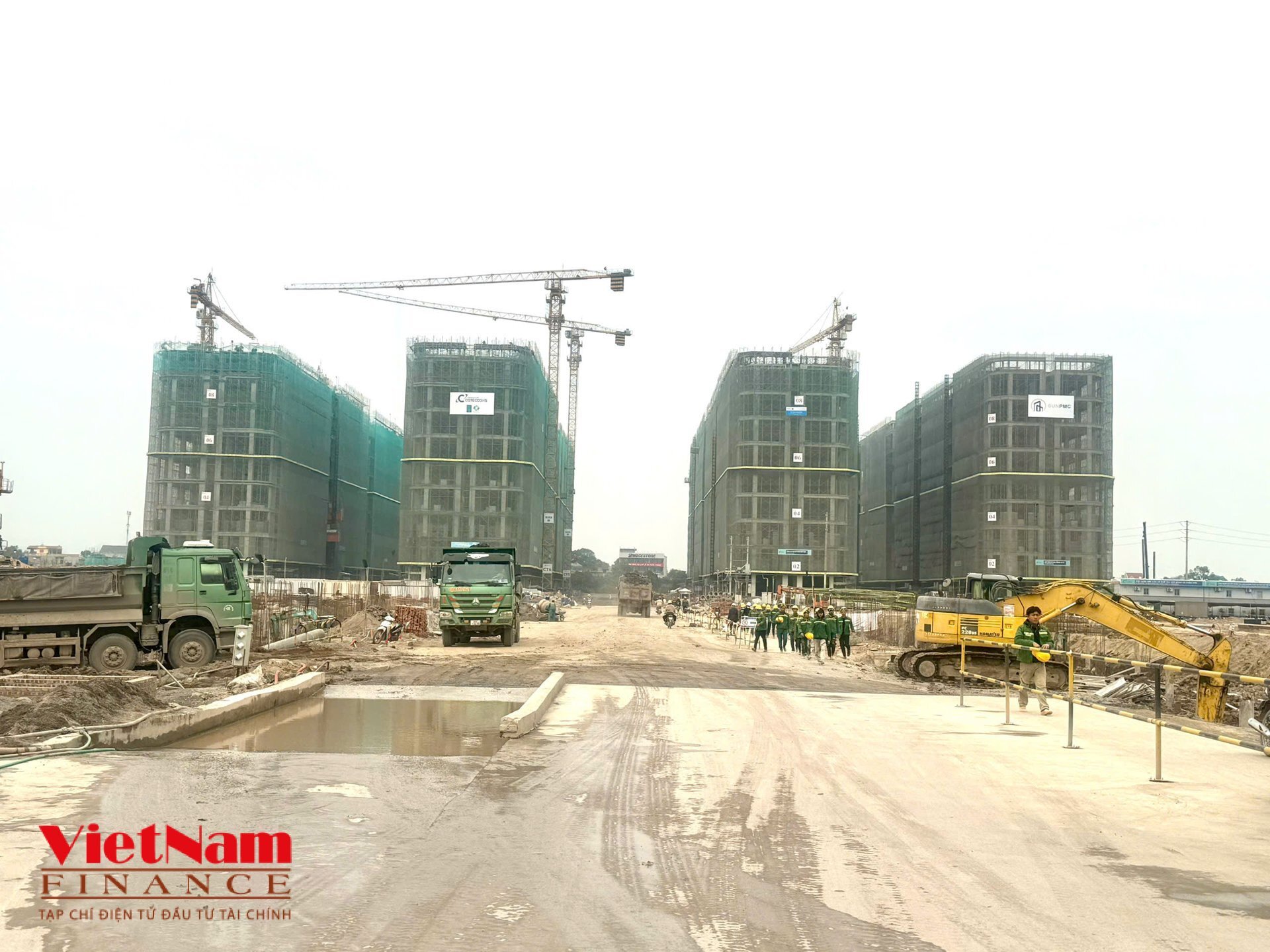 Khu nh&agrave; chung cư của dự &aacute;n Sun Urban City đang được ch&agrave;o b&aacute;n với mức gi&aacute; x&acirc;y th&ocirc; từ 45 triệu đồng/m2