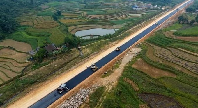 Tuyến cao tốc Đồng Đăng - Tr&agrave; Lĩnh (Ảnh: Cổng TTĐT Cao Bằng).