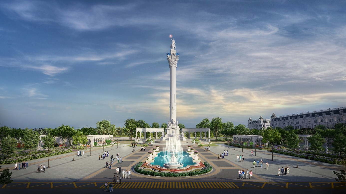 Quảng trường Danko Square - một trong 108+ hạng mục tiện &iacute;ch của KĐT Danko Riverside &nbsp;