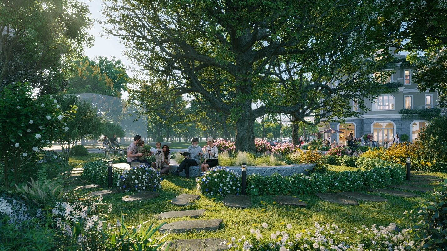 C&ocirc;ng vi&ecirc;n gia đ&igrave;nh rộng 2800m2