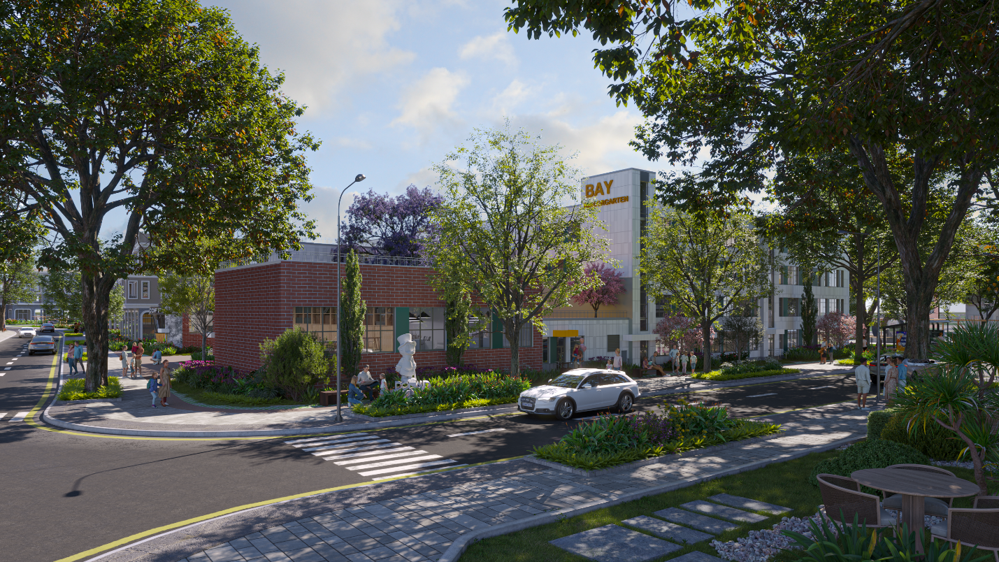 Trường mầm non nội khu rộng 3000m2