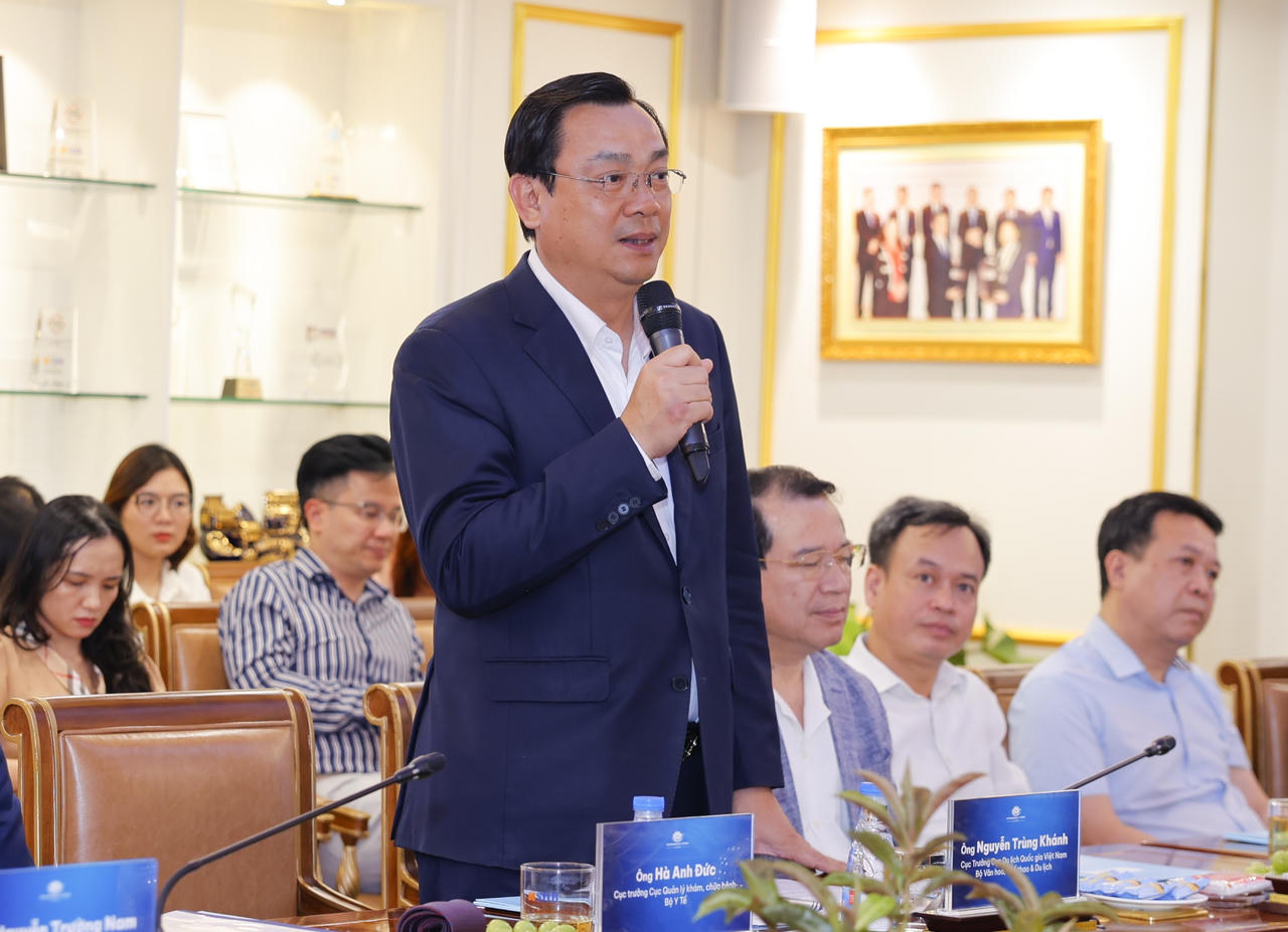 &Ocirc;ng Nguyễn Tr&ugrave;ng Kh&aacute;nh - Cục trưởng Cục Du lịch Quốc gia Việt Nam ph&aacute;t biểu tại sự kiện