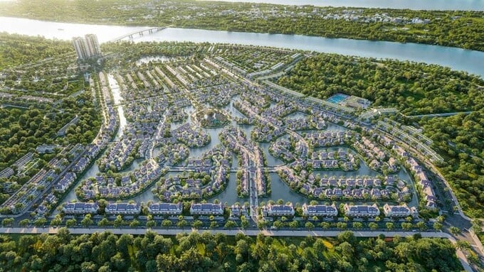 Đảo ch&acirc;u &Acirc;u rộng 33ha l&agrave; ph&acirc;n khu đắt gi&aacute; nhất Eco Central Park.