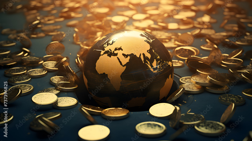 H&igrave;nh minh họa knih tế to&agrave;n cầu. Ảnh: Adobe Stock