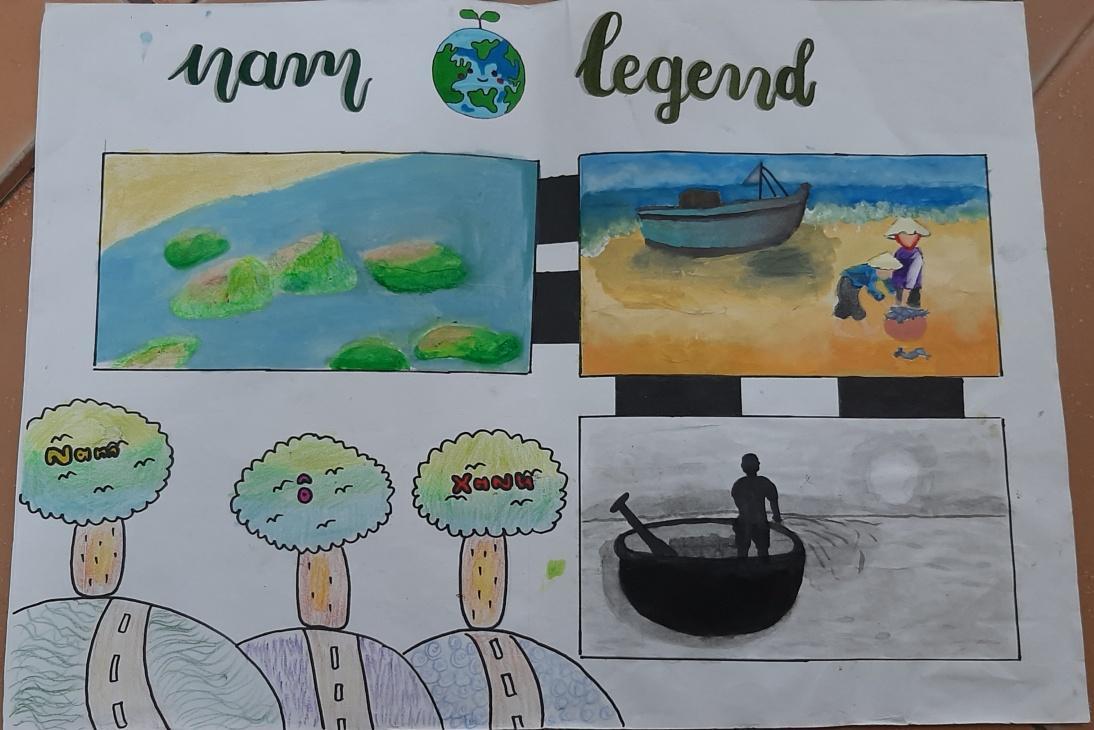 &nbsp;&ldquo;Giữ g&igrave;n cảnh đẹp thi&ecirc;n nhi&ecirc;n&rdquo; l&agrave; th&ocirc;ng điệp trong t&aacute;c phẩm &ldquo;Nam &Ocirc; Legend&rdquo; của th&iacute; sinh Ng&ocirc; Thị Thanh Ngần (lớp 8A1, THCS Thanh H&agrave;, H&agrave; Nam).