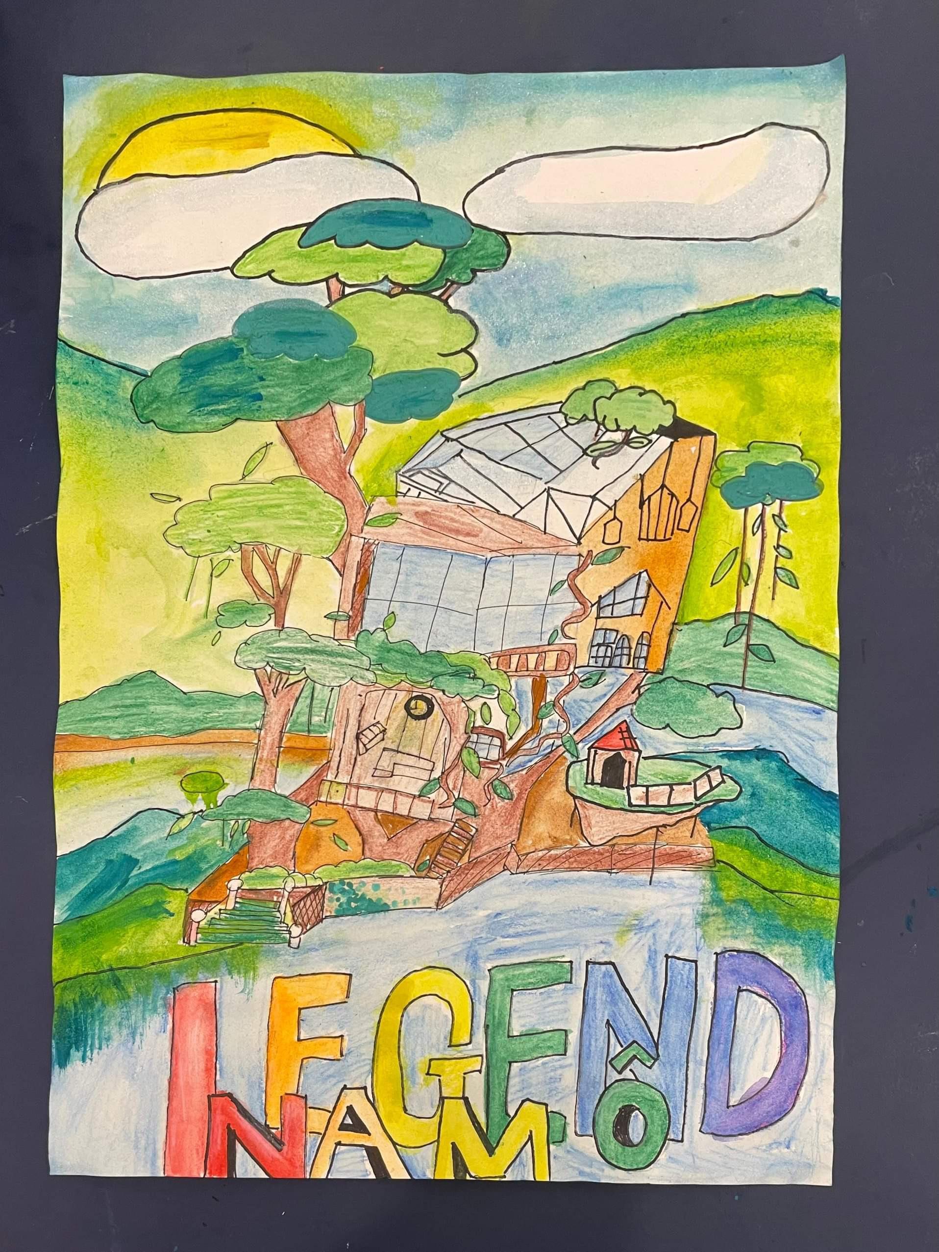 Mỗi bạn nhỏ đ&atilde; tự thể hiện sự s&aacute;ng tạo ri&ecirc;ng khi lồng gh&eacute;p khung cảnh v&agrave; ho&agrave;n to&agrave;n được t&ocirc;n trọng &yacute; kiến, đ&uacute;ng với tinh thần &ldquo;free your art, free your mind&rdquo; (nghệ thuật kh&ocirc;ng &aacute;p đặt).