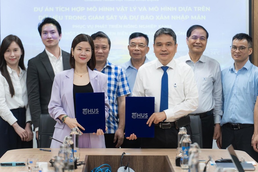 VinFuture kích hoạt “lá chắn số” chống xâm nhập mặn tại Đồng bằng sông Hồng - Ảnh 1