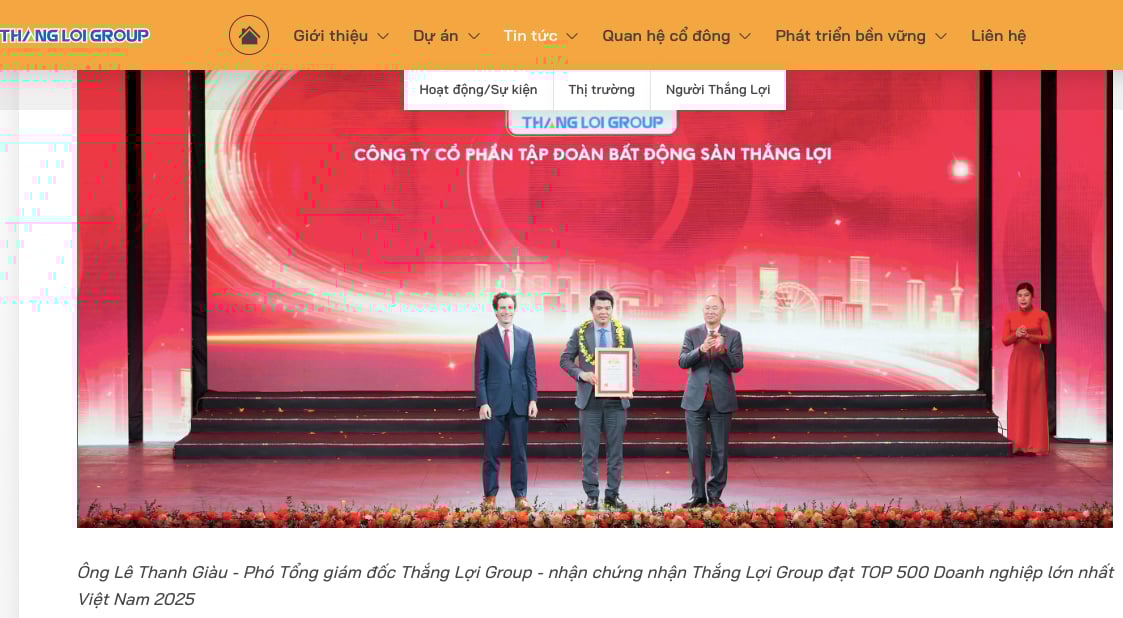 Thắng Lợi Group đạt TOP 500 Doanh nghiệp lớn nhất Việt Nam 2025.