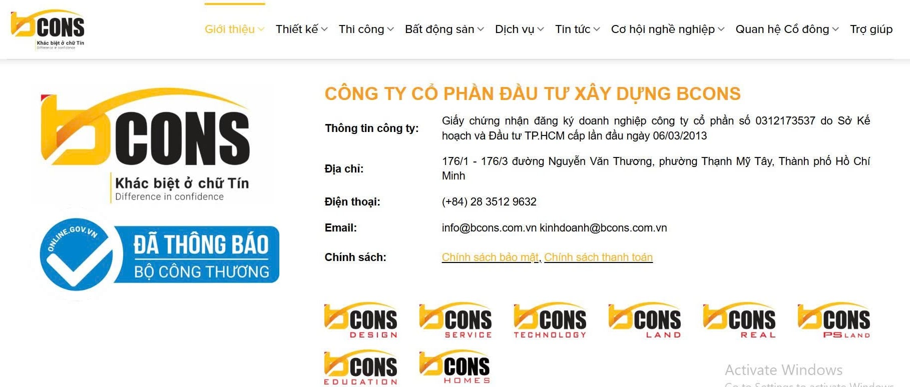 Bcons theo đuổi m&ocirc; h&igrave;nh kh&eacute;p k&iacute;n từ thiết kế, x&acirc;y dựng đến vận h&agrave;nh bất động sản...(Ảnh chụp m&agrave;n h&igrave;nh)