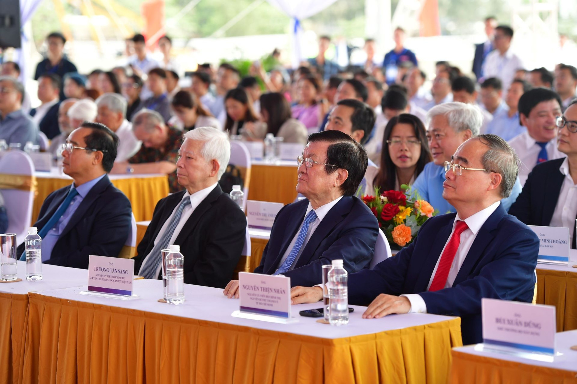 Sự kiện c&oacute; sự tham dự của c&aacute;c vị L&atilde;nh đạo v&agrave; nguy&ecirc;n l&atilde;nh đạo cấp cao Đảng, Nh&agrave; nước, Ch&iacute;nh phủ v&agrave; TP HCM.