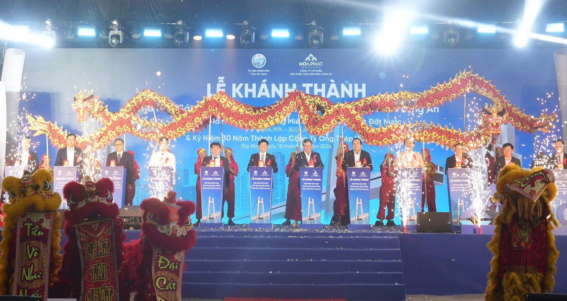 Hòa Phát khánh thành nhà máy sản xuất ống thép tại Tây Ninh công suất 400.000 tấn mỗi năm - Ảnh 1