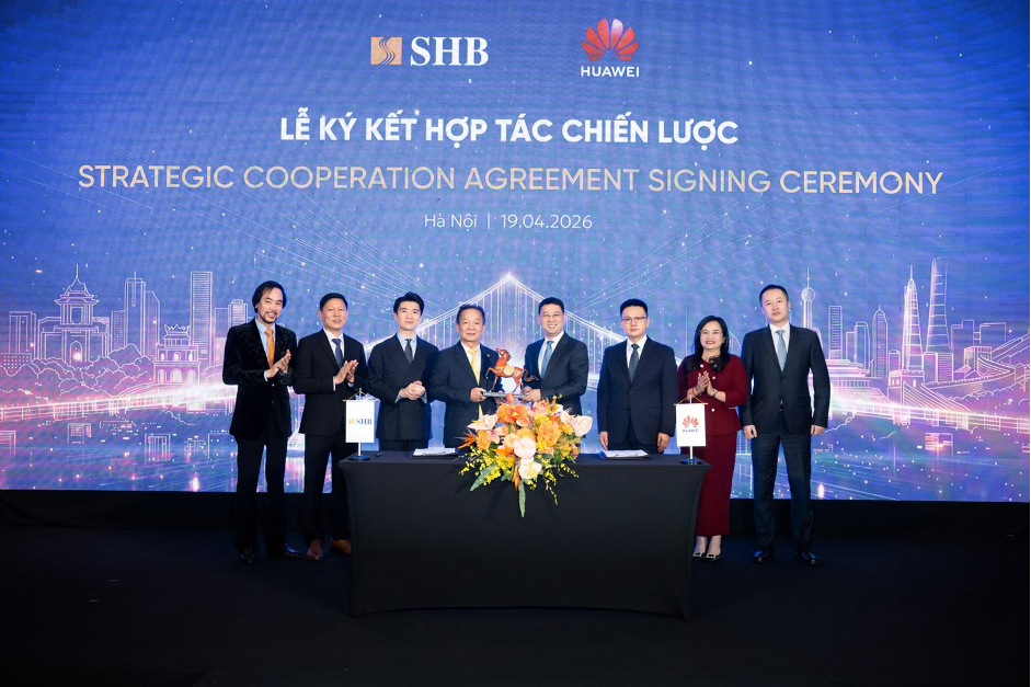 SHB k&yacute; kết hợp t&aacute;c chiến lược với Huawei