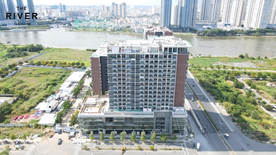 Tiến độ x&acirc;y dựng dự &aacute;n The River Thủ Thi&ecirc;m.