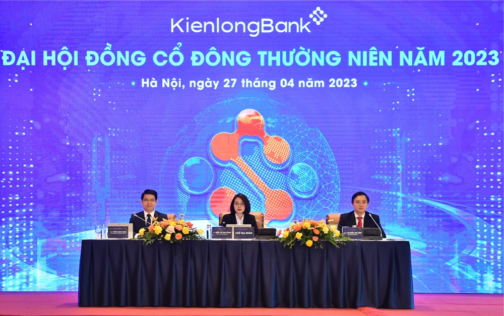 To&agrave;n cảnh Đại hội đồng cổ đ&ocirc;ng thường ni&ecirc;n KienlongBank năm 2023