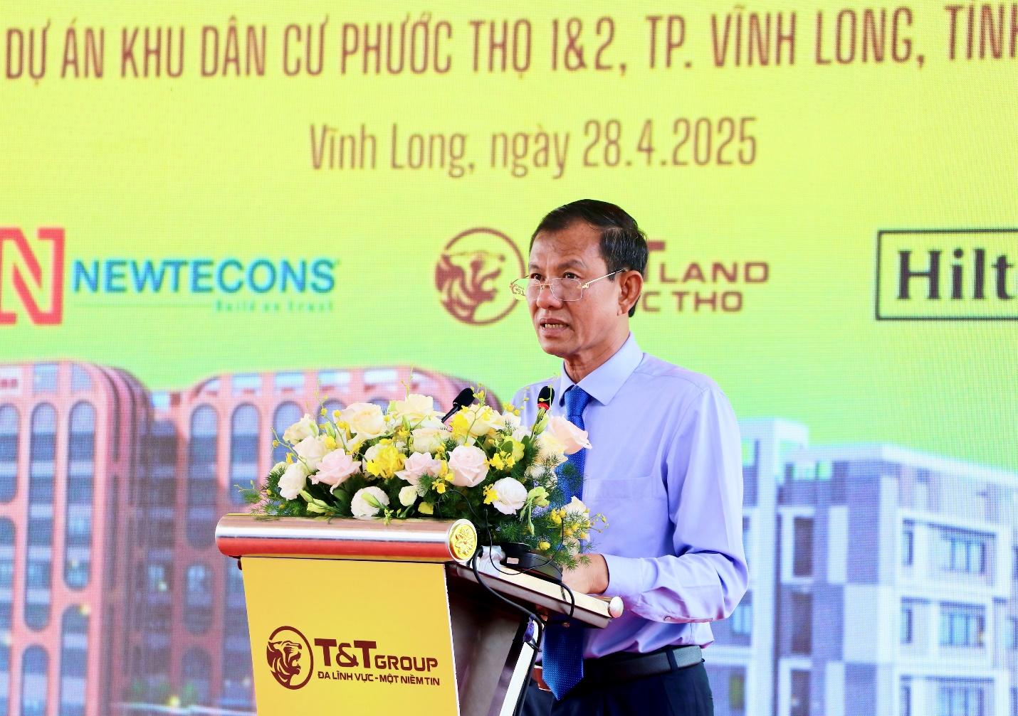 &Ocirc;ng Đặng Văn Ch&iacute;nh, Uỷ vi&ecirc;n Ban Thường vụ Tỉnh ủy, Ph&oacute; Chủ tịch Thường trực UBND tỉnh Vĩnh Long ph&aacute;t biểu tại sự kiện. Ảnh: T&amp;T.