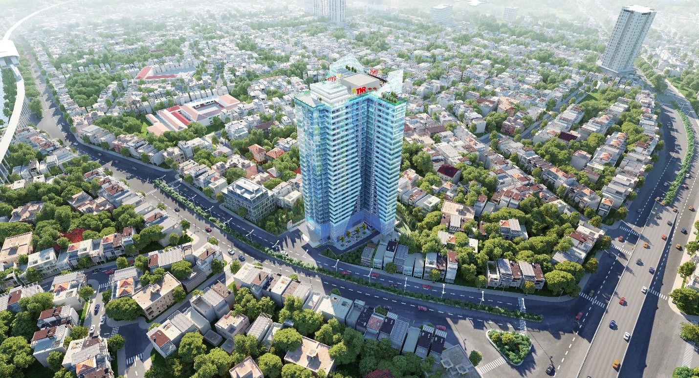 Những vi&ecirc;n gạch gốm được sử dụng tinh tế tại TNR Goldmark City &nbsp;