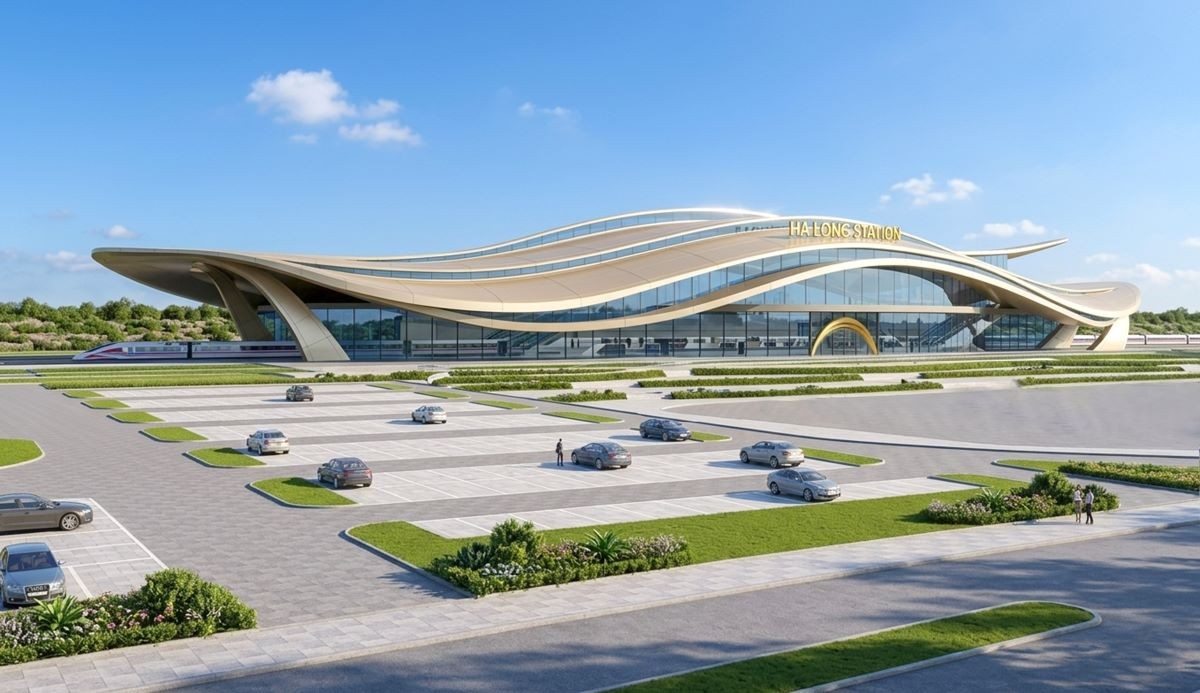 Vịnh B&igrave;nh Minh 1 sở hữu vị tr&iacute; gần nhất với nh&agrave; ga depot tuyến đường sắt cao tốc H&agrave; Nội - Quảng Ninh.