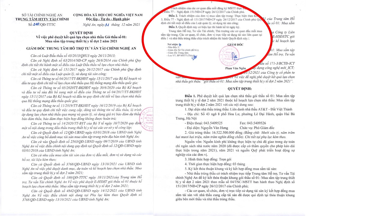 &Ocirc;ng Phan Văn Ng&ocirc;n đ&atilde; k&yacute; Quyết định số 248/QĐ-TTTC.