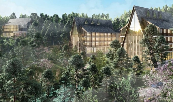 Phối cảnh dự &aacute;n Robin Dalat Resort.