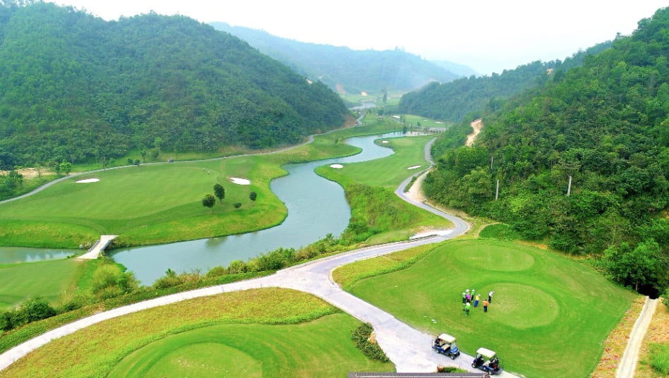 Dự &aacute;n s&acirc;n golf Hilltop Valley Golf Club của Geleximco.
